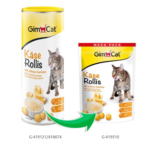 GimCat Kase-Rollis Таблетки з комплексом вітамінів сирні