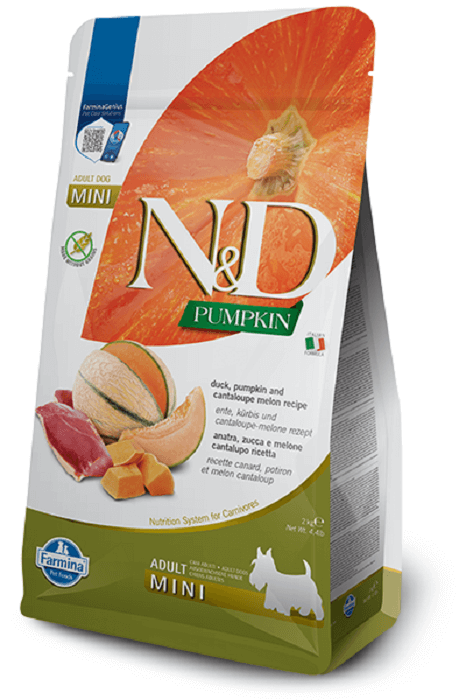Farmina N&D (Pumpkin) Grain Free Duck & Cantaloupe Adult Mini, з качкою та динею