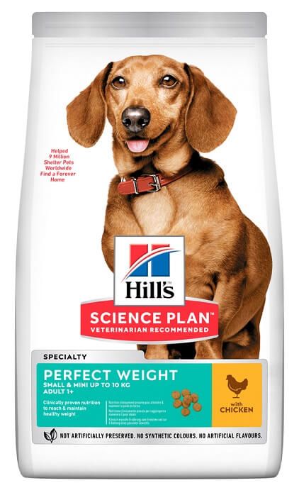 Hills Dog Adult Science Plan Perfect Weight Small Mini, з куркою