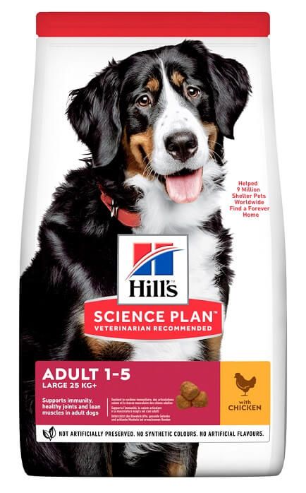 Hills Dog Adult Science Plan Large Breed Chicken, з куркою