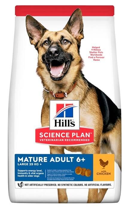 Hills Dog Adult Science Plan Mature Large Breed Chicken, з куркою