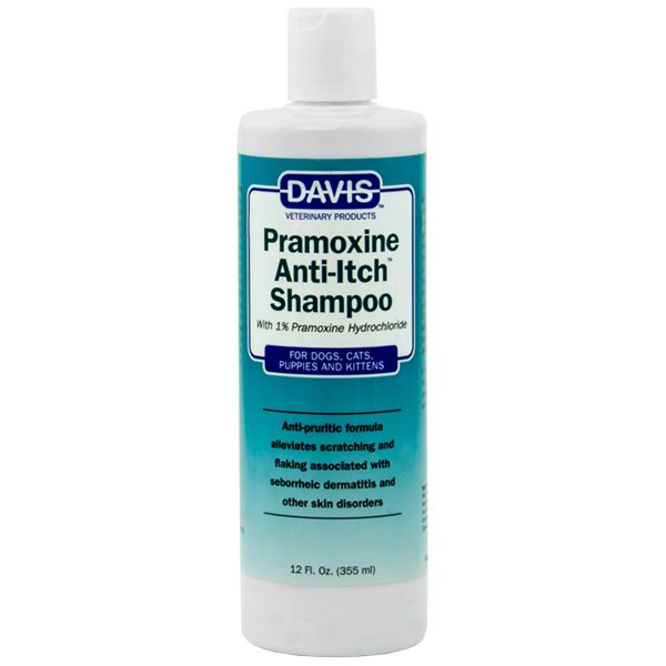 Davis Pramoxine Anti-Itch Shampoo Шампунь від свербежу з 1% піридоксину гідрохлоридом для собак та котів