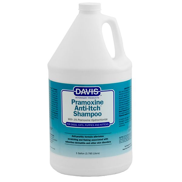 Davis Pramoxine Anti-Itch Shampoo Шампунь від свербежу з 1% піридоксину гідрохлоридом для собак та котів
