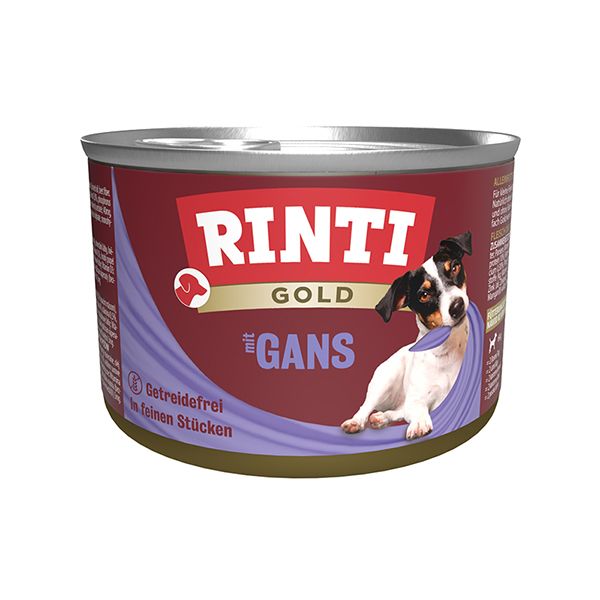 Rinti Gold mit Gans Гусак