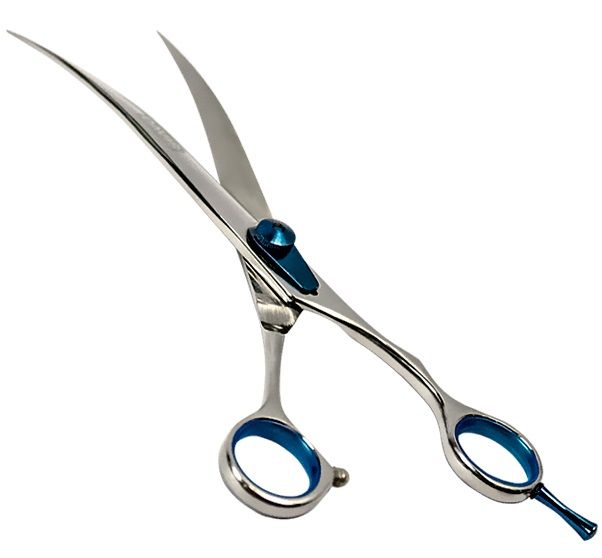 Davis Extreme Edge BLUE Curved вигнуті ножиці для стрижки собак