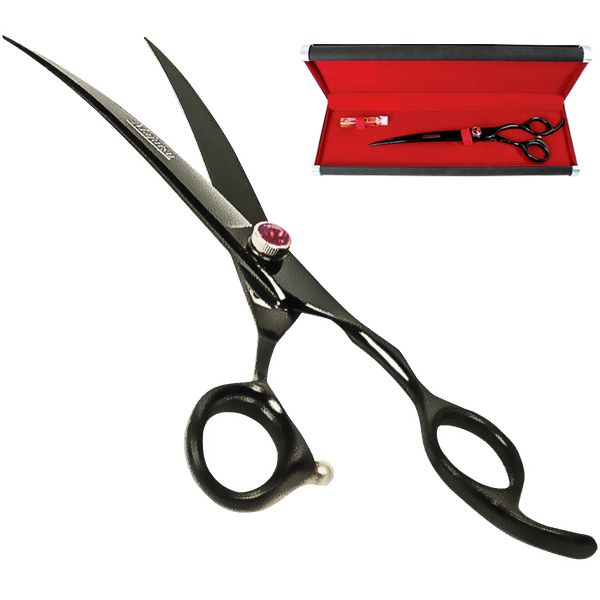 Davis Majutsu Titanium Curved вигнуті ножиці для стрижки собак
