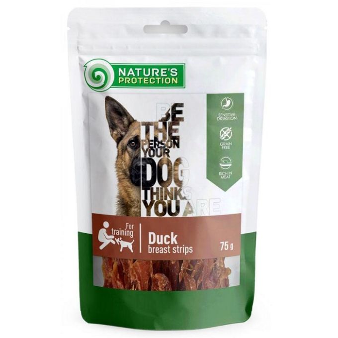 Natures Protection Dog Snacks Duck Breast Strips смужки з качиної грудки