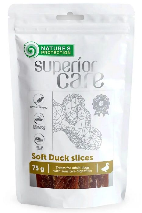 Natures Protection Dog Snack Superior Care Soft Duck Slices