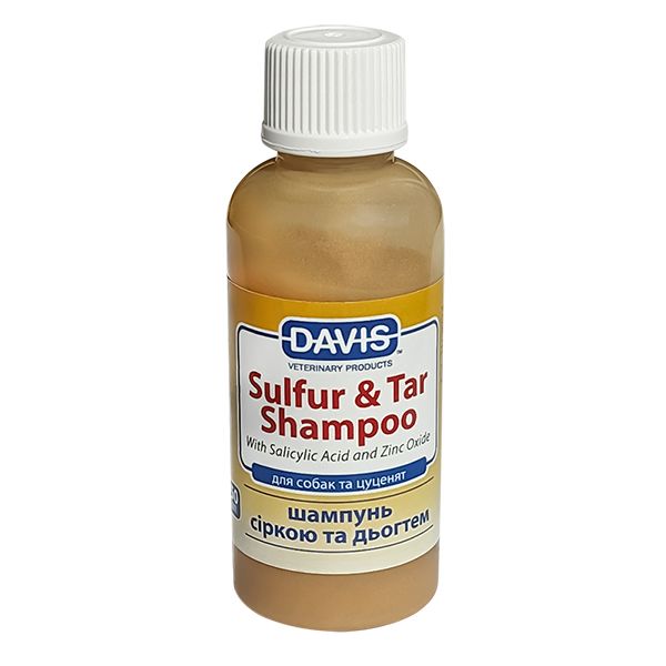 Davis Sulfur & Tar Shampoo шампунь з сіркою та дьогтем для собак