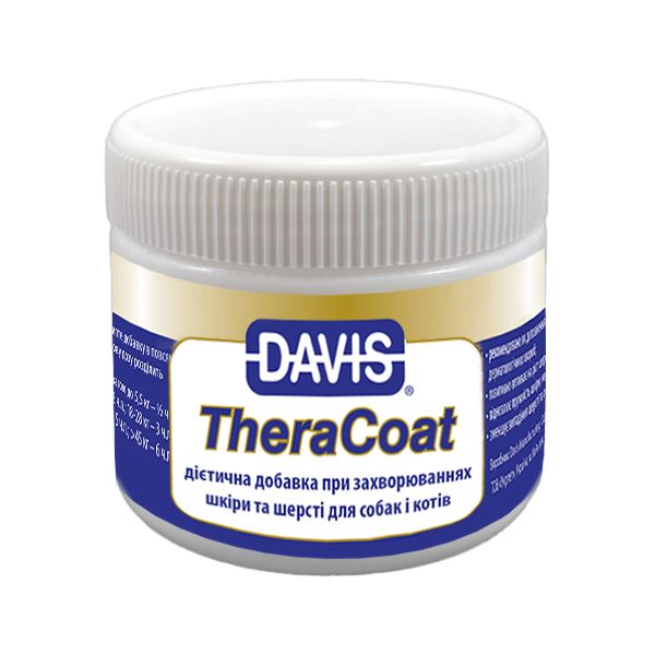 Davis TheraCoat Дієтична добавка для шерсті собак і котів