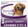 Ceva VECTRA 3D від бліх і кліщів краплі на холку для собак, 3 піпетки