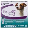 Ceva VECTRA 3D від бліх і кліщів краплі на холку для собак, 3 піпетки