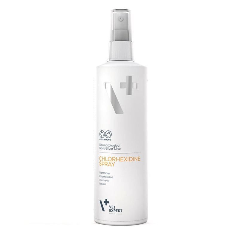 Vet Expert NanoSilver Chlorhexidine Антибактеріальний спрей з наносріблом і хлоргексидином (НаноСрібло)