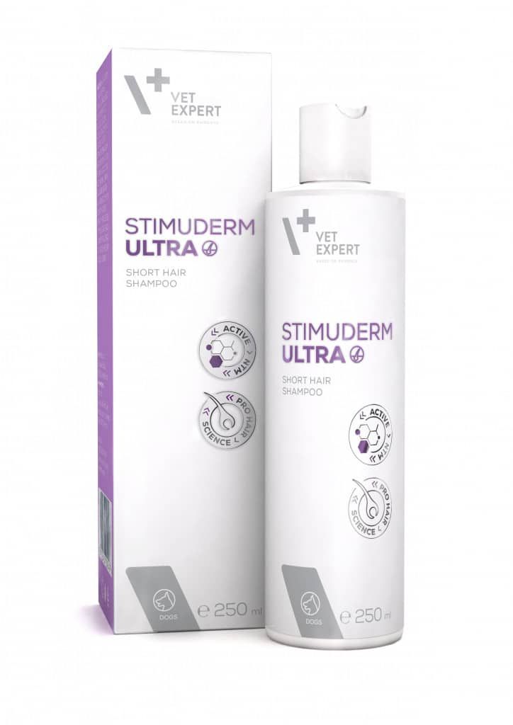Vet Expert Stimuderm Ultra Шампунь при випадінні шерсті у короткошерстних собак