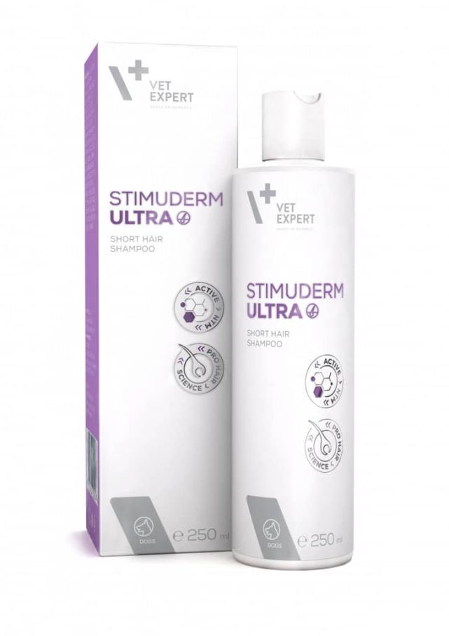 Vet Expert Stimuderm Ultra Шампунь при випадінні шерсті у короткошерстних собак