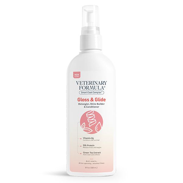 Veterinary Formula Gloss&Glide Conditioner від ковтунів, з антистатичним ефектом