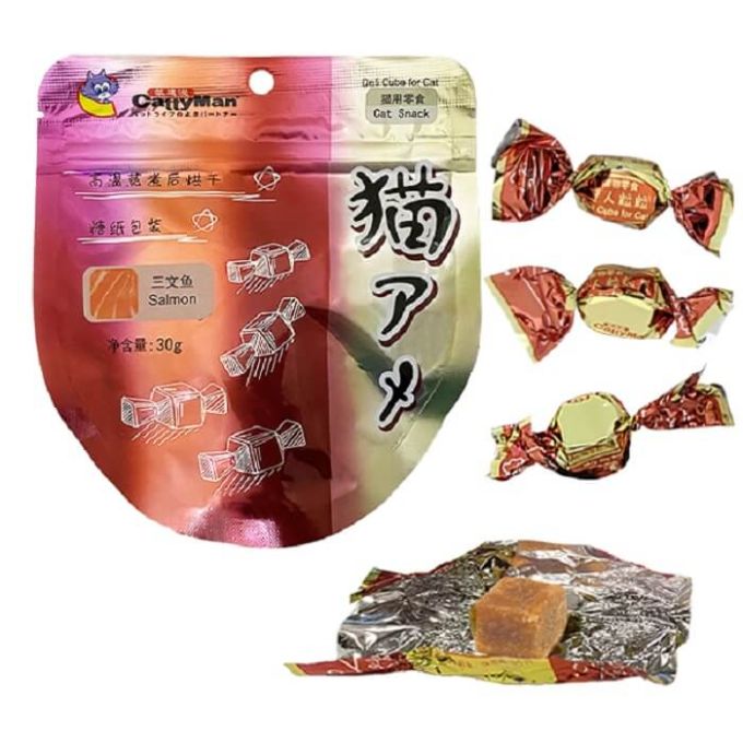 CattyMan Deli Cube Salmon Цукерки кубики делі з лососем